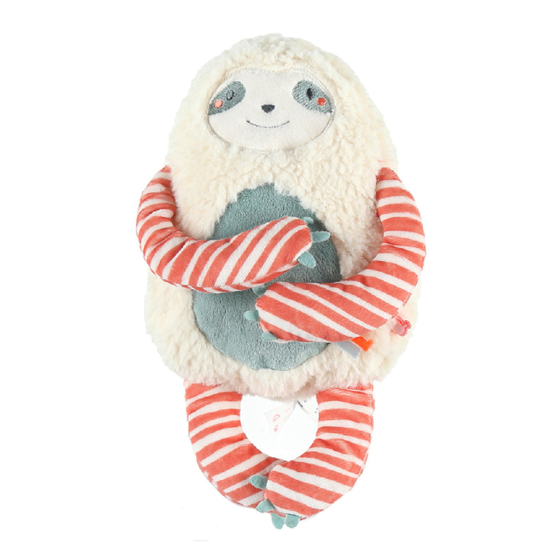  moris & sasha soft toy sloth beige 25 cm 