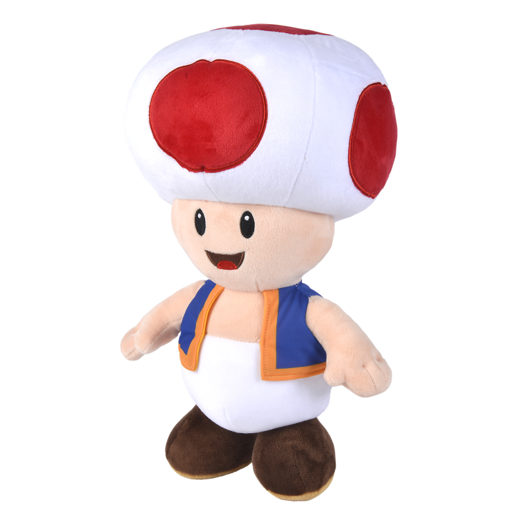 Nintendo - Super Mario Maxi Peluche Toad champignon 40 cm