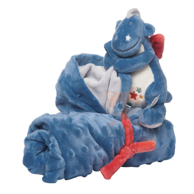 Noukies guss & victor my first blanket blue dragon 