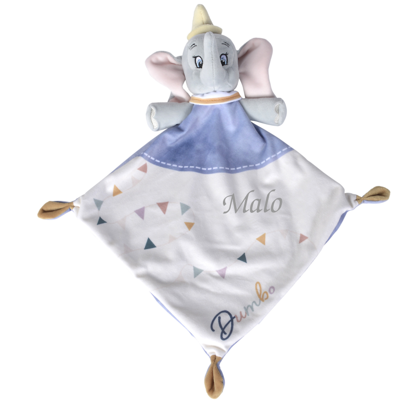 Iléoudoudou - Doudou Dumbo  Dumbo-bleu-et-blanc-Disney-Baby