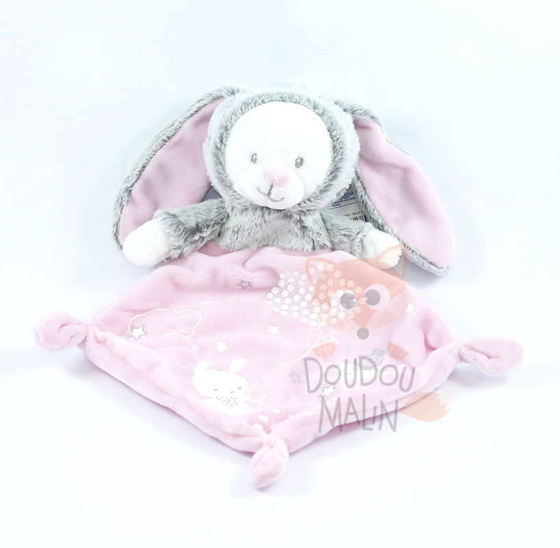 Mots D Enfants Mots D Enfants Baby Comforter Rabbit Pink