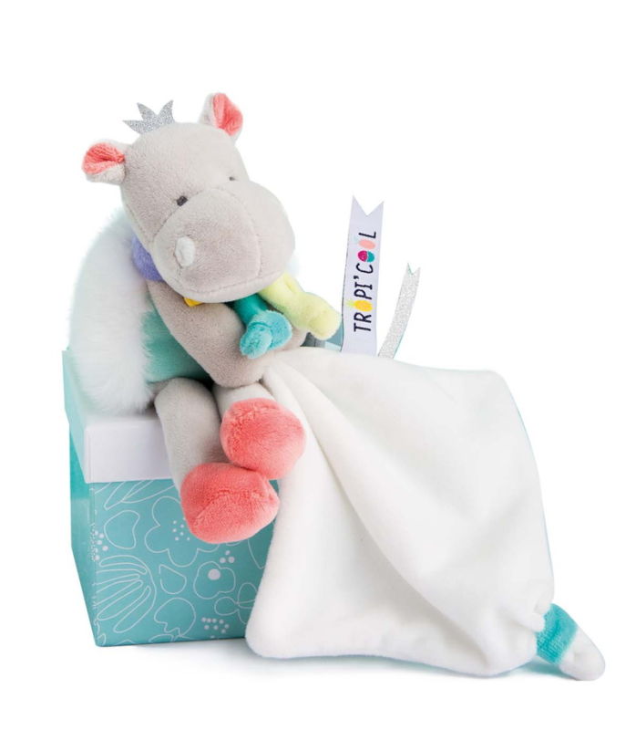 doudou Doudou et compagnie Hippopotame Bleu DC3053 Lovely Veilleuse