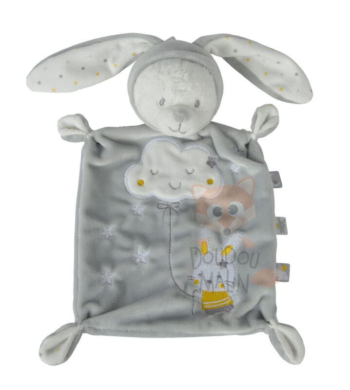 Max & sax - comforter bear rabbit grey white cloud 20 cm 