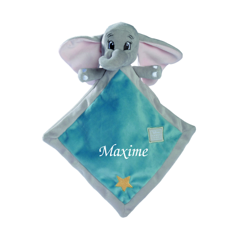 Doudou plat - Dumbo Disney - 36 cm - Label Emmaüs