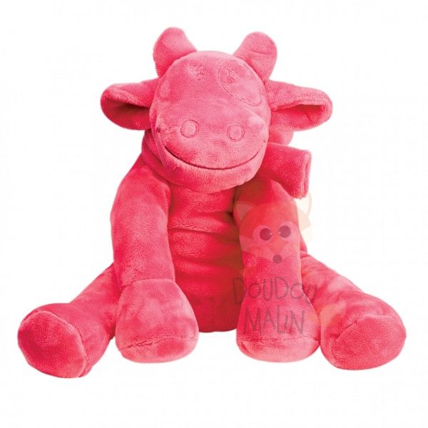  mix & match soft toy cow raspberry pink 