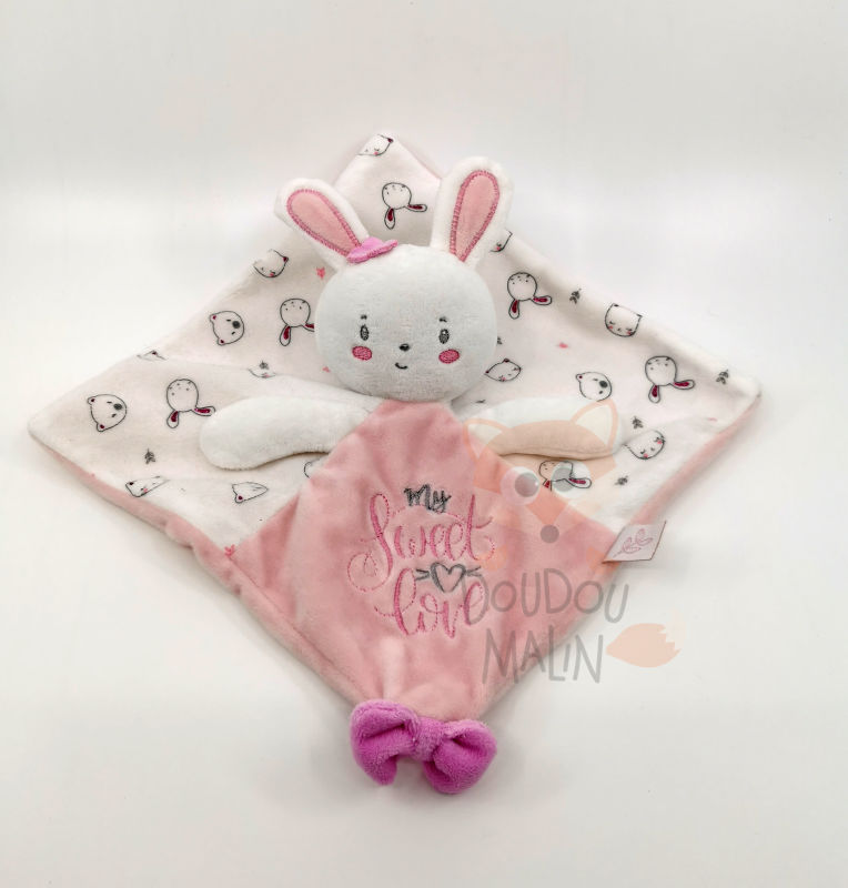Pat & ripaton halle comforter rabbit pink white my sweet love 25 cm 