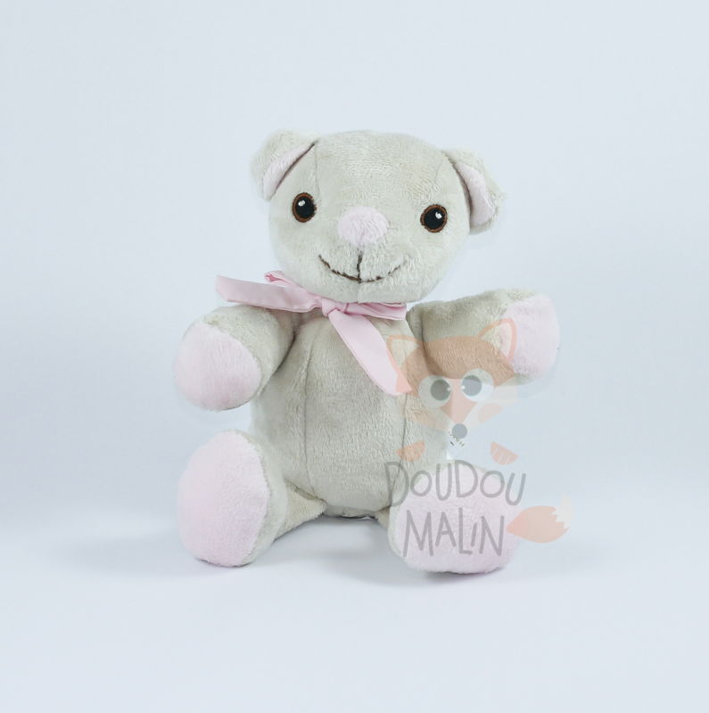 DOUDOU LAPIN BEIGE MOUCHOIR BEBE DOUCEUR U10 PELUCHE JOUET NAISSANCE  COMFORTER SOFT TOY BUNNY BABY