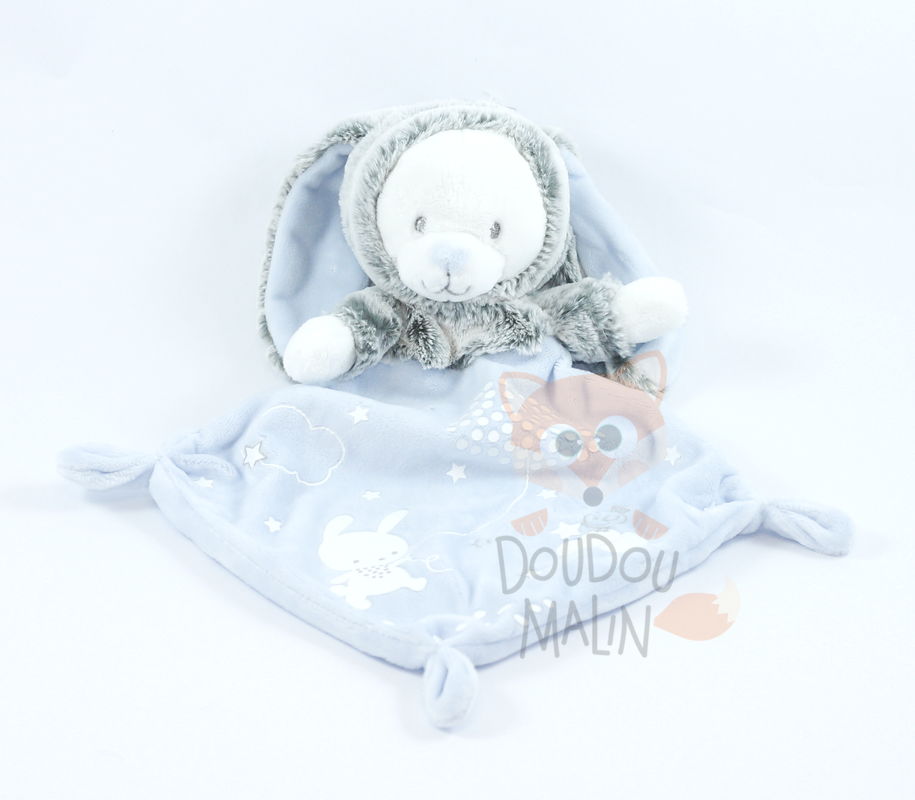 Mots D Enfants Mots D Enfants Baby Comforter Rabbit Blue