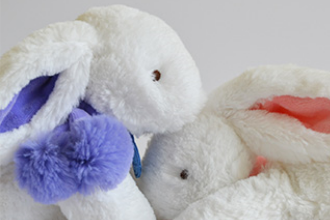 Lapn pompon doudou peluche