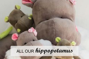 baby comforter hippo