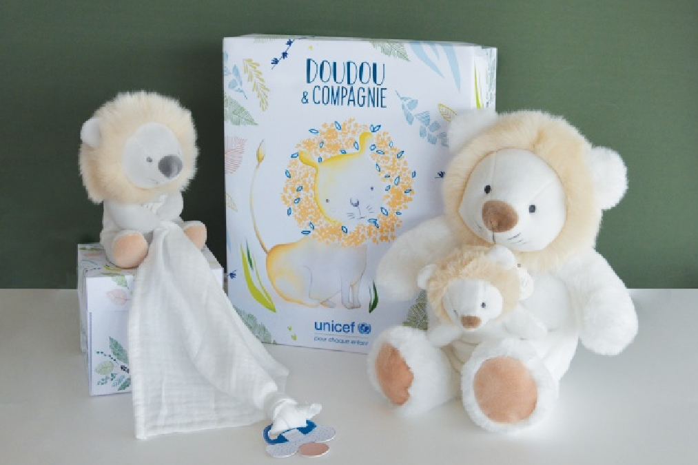 Doudou et compagnie unicef lion