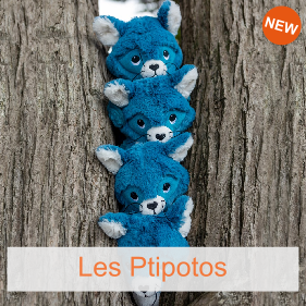 Peluche Dinosaure Bleu 40 cm de Histoire d'ours, Peluches : Aubert